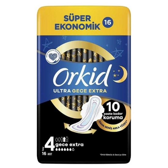 Orkid Ultra Gece Extra Eko Paket 16'lı