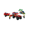 60412 Lego City 4x4 Kurtarma Botlu İtfaiye Kamyonu 301 parça +5 y