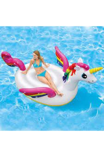 Intex Unicorn Tek Boynuzlu Tutmaçlı Ada Binici 287X193X165 cm IBN