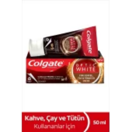 Colgate Optic White Kahve Çay Sigara Kullananlara Diş Macunu 50 ml