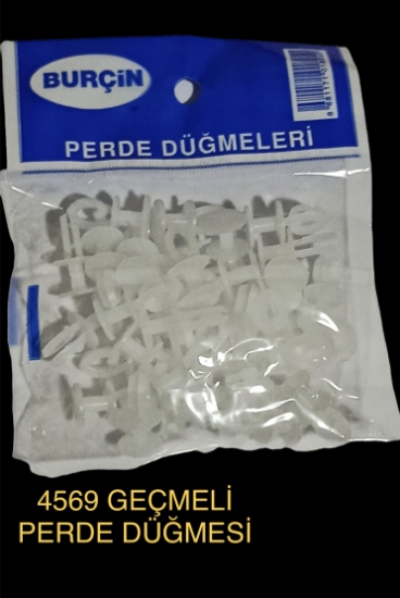 Burçin Geçmeli Perde Düğmesi 40 Adetli