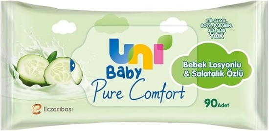 Uni̇ Baby Pure Comfort Salatalık Özlü Islak Mendi̇l 90'li