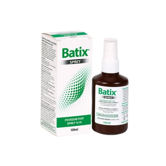 Batix %10 Povidon İyot Çözelti Sprey 100 ml