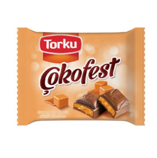 Torku Çokofest Karamel Dolgulu Sütlü Çikolata 55 Gr