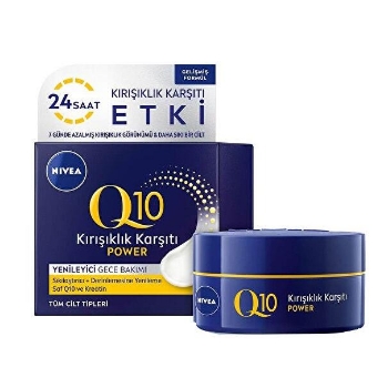 Nivea Q10 Kırışıklık Karşıtı Power Yenileyici Gece Bakımı 50 ml