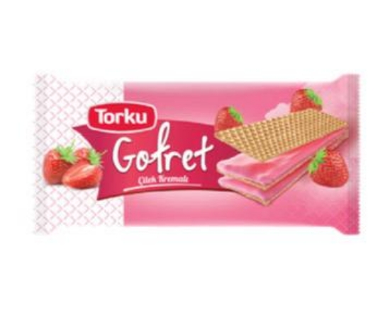 Torku Gofret Çilek Kremalı 100 G-19 Adet