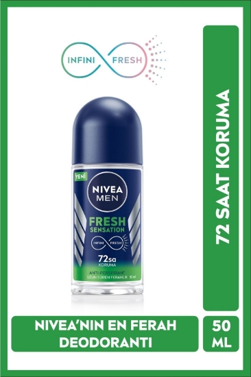 Nivea Men Fresh Sensation Erkek Roll-On Deodorant 50 ml