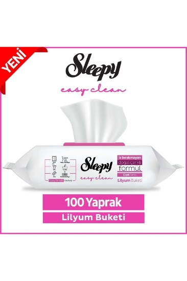 Sleepy Easy Clean Lilyum Buketi Yüzey Temizlik Havlusu 100 Lü