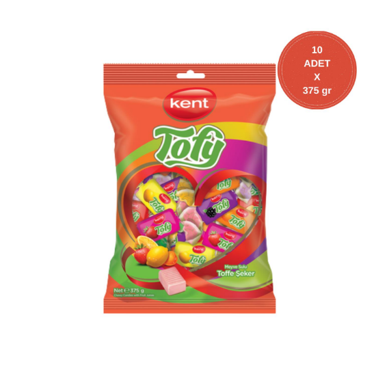 Kent Tofy Karışık Bayram Şekeri 375 GR X 10 Adet