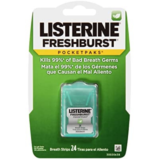 Listerine Damak Strip Fresh Burst  Nefes Ferahlatıcı 24 Yaprak