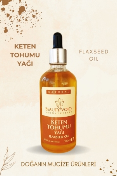 Beauty Voice Keten Tohumu Yağı 100 ml – Damlalıklı Şişe