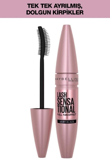 Maybelline New York Lash Sensational Yelpaze Etkili Siyah Maskara