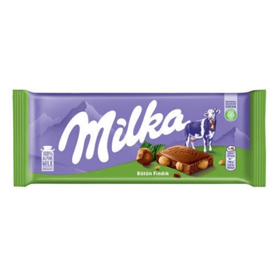 Milka Bütün Fındıklı Çikolata 90 gr