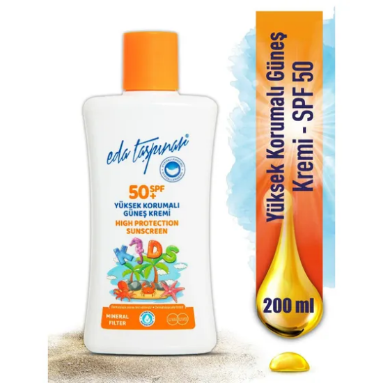 Eda Taşpınar Yüksek Korumalı Çocuk Güneş Kremi  spf 50+  200ML