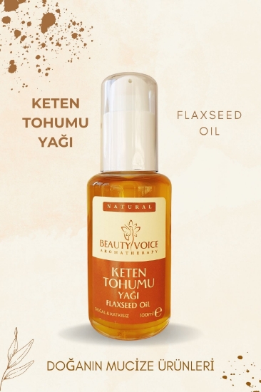 Beauty Voice Keten Tohumu Yağı 100 ml – Losyon Pompalı Şişe