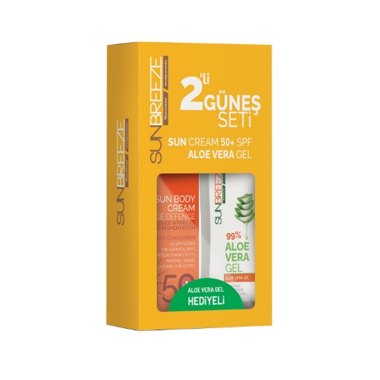 Sunbreeze Güneş Kremi 100  ml Aleo Vera Jel 100 ml İkili Set