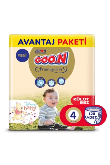 Goo.n Premium Soft 4 Numara Süper Yumuşak Külot Bebek Bezi Avantajlı Pa