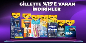 Gillette Ürünlerinde %15'e Varan Flaş İndirimler! kampanya resmi