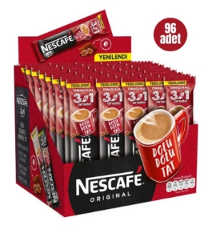 Nescafe 3'ü 1 Arada 17,5 gr x 96'lı Paket Original