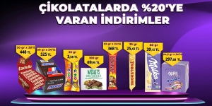 Çikolatalarda %20'Ye Varan İndirimler kampanya resmi